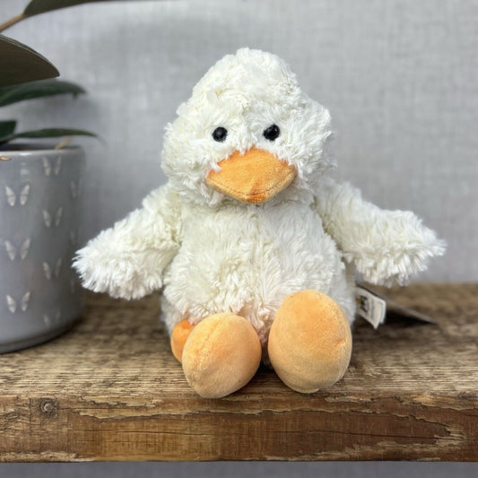 Jellycat Millyboo Duck - Small White Curly Fur Duckling Chick Small 10”