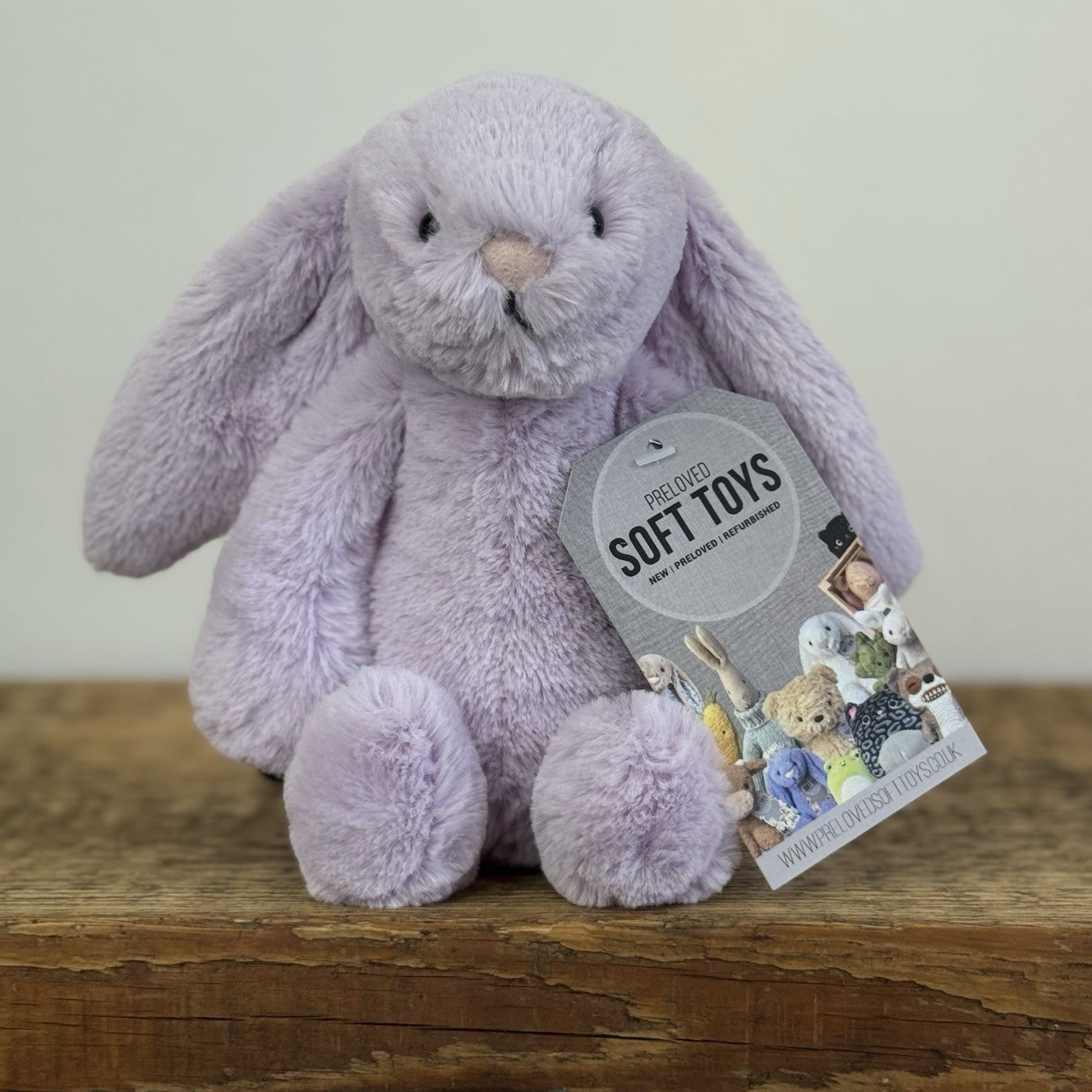 Jellycat Small Bashful Lilac Bunny - Small Light Purple Bunny Beanie Retired 8”