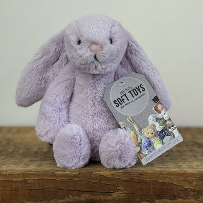 Jellycat Small Bashful Lilac Bunny - Small Light Purple Bunny Beanie Retired 8”
