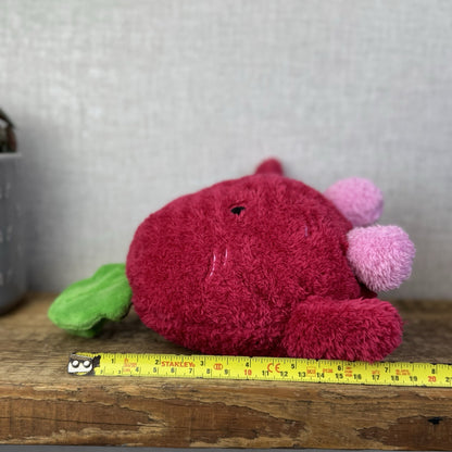 BumBumz RootBumz Ronnie Radish Plush Toy - Russ Beanie Vegetable Soft Toy NWT
