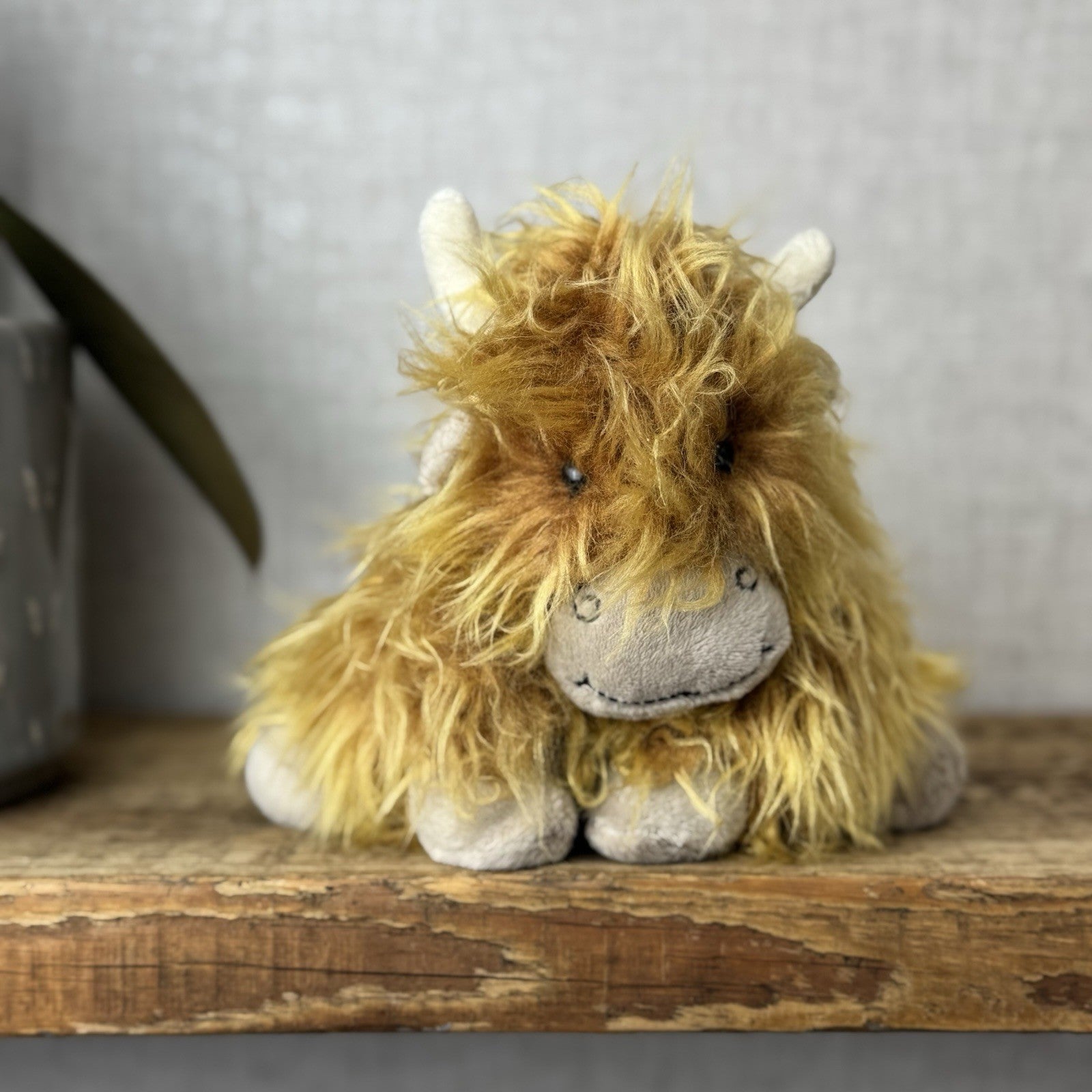 Jellycat Small Truffles Cow - Fluffy Cow Cushion Small Highland Cow Retired 7”