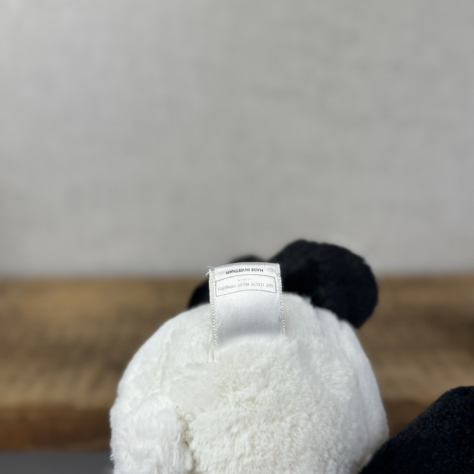 The Little White Company Panda Soft Toy- Soft Panda Beanie 12"