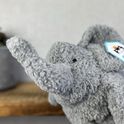 Jellycat Rondle Elephant -  Grey Textured Elelephant Beanie Plush Retired Tags