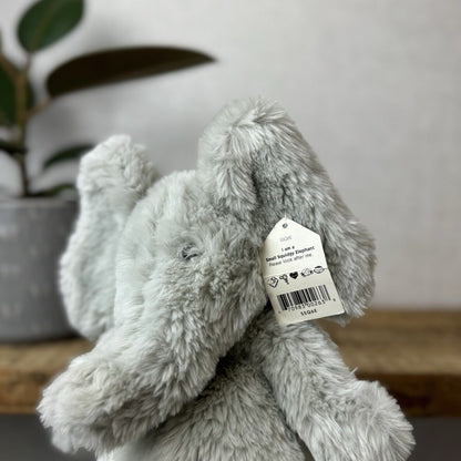 Jellycat Small Sguidgy Elephant - Vintage Grey Elephant Beanie With Tags 11"