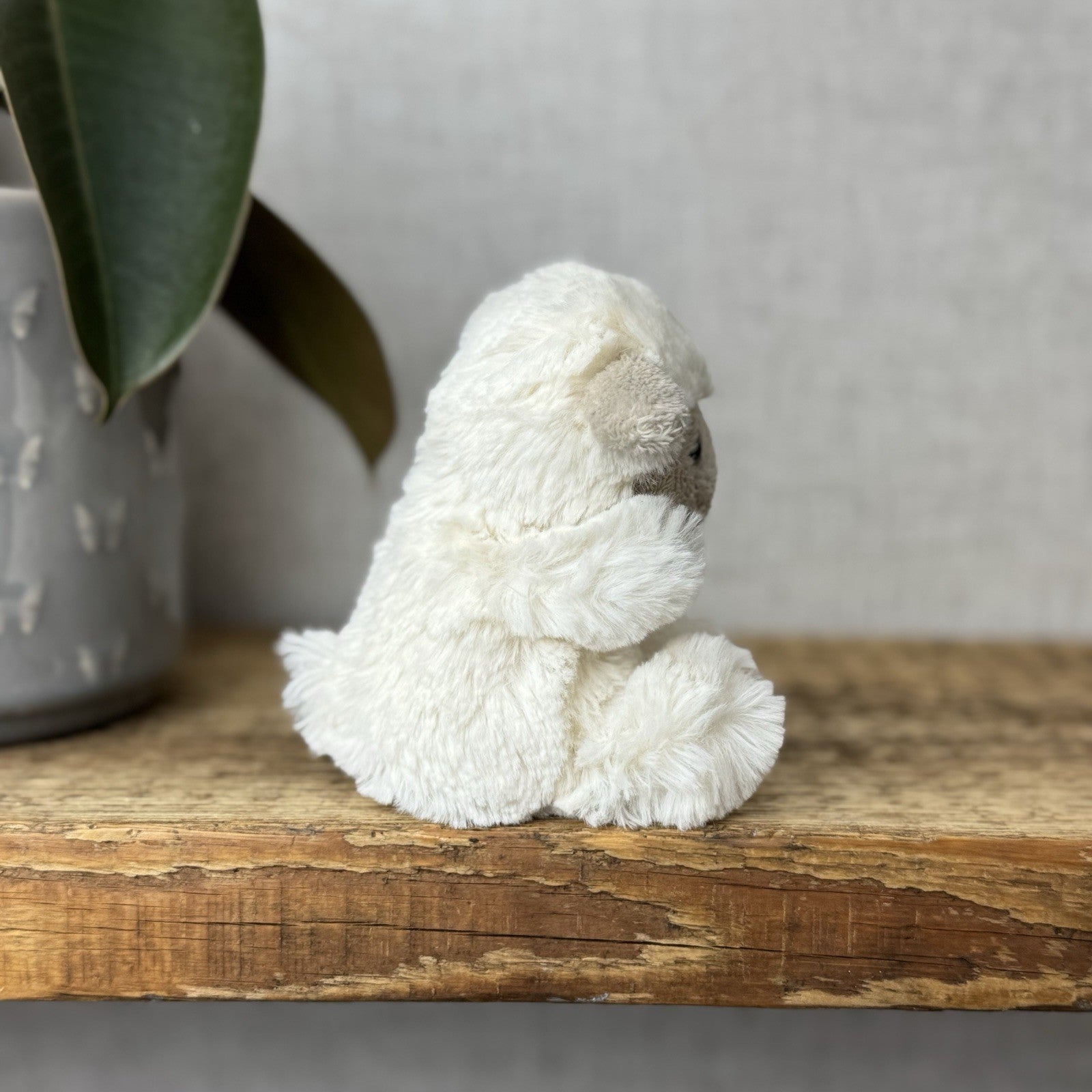 Jellycat Baby Poppet Sheep Tiny Poppet Vintage Lamb Mini Beanie With Tags 4”