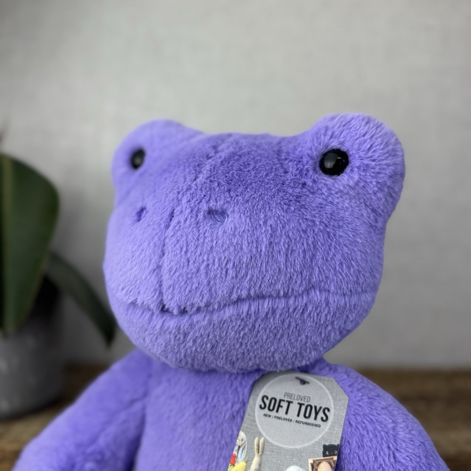 Build a Bear Hoppy Purple Lavender Spring Frog - Purple Frog BAB Retired 17”