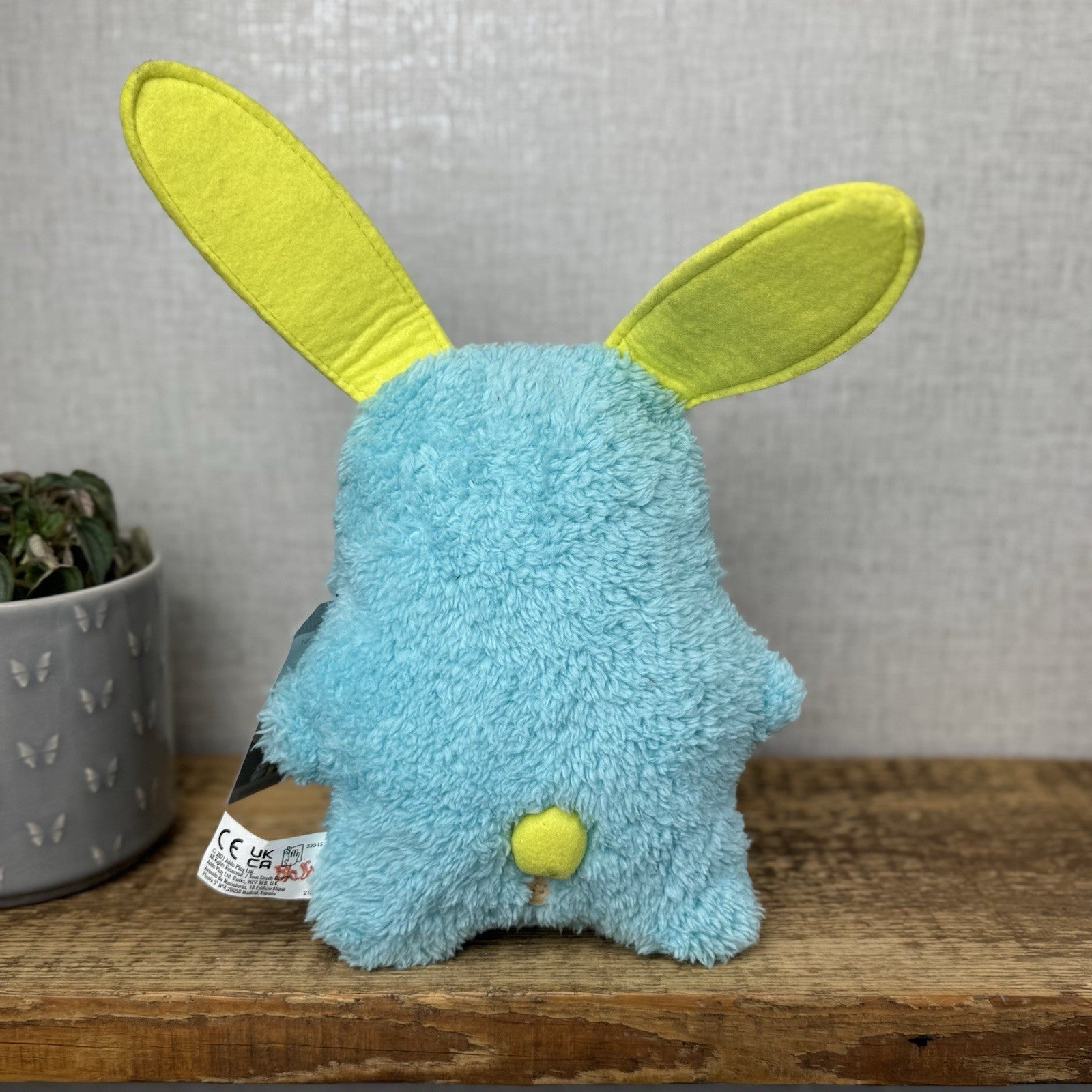 Fuggler Rabid Rabbit Snuggler Edition - Blue Bunny Funny Ugly Monster Plush 