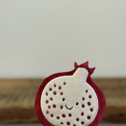 Jellycat Fabulous Fruit Pomegranate - Small Velour Beanie Fruit Retired Plush 4"