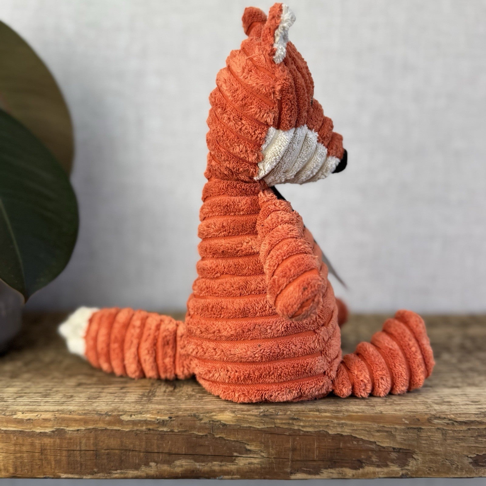 Jellycat Small Cordy Roy Fox - Small Orange Corduroy Fox Beanie Plush 8" (#2)