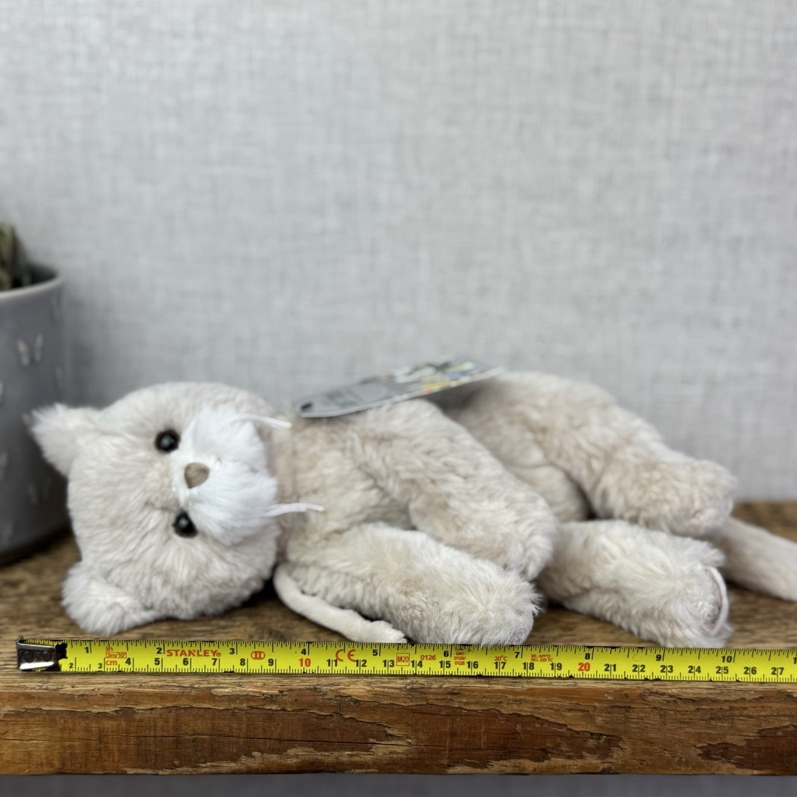 Bukowski - Barbara Bukowski Little Catty - Beige Floppy Beanie Kitten Cat Plush
