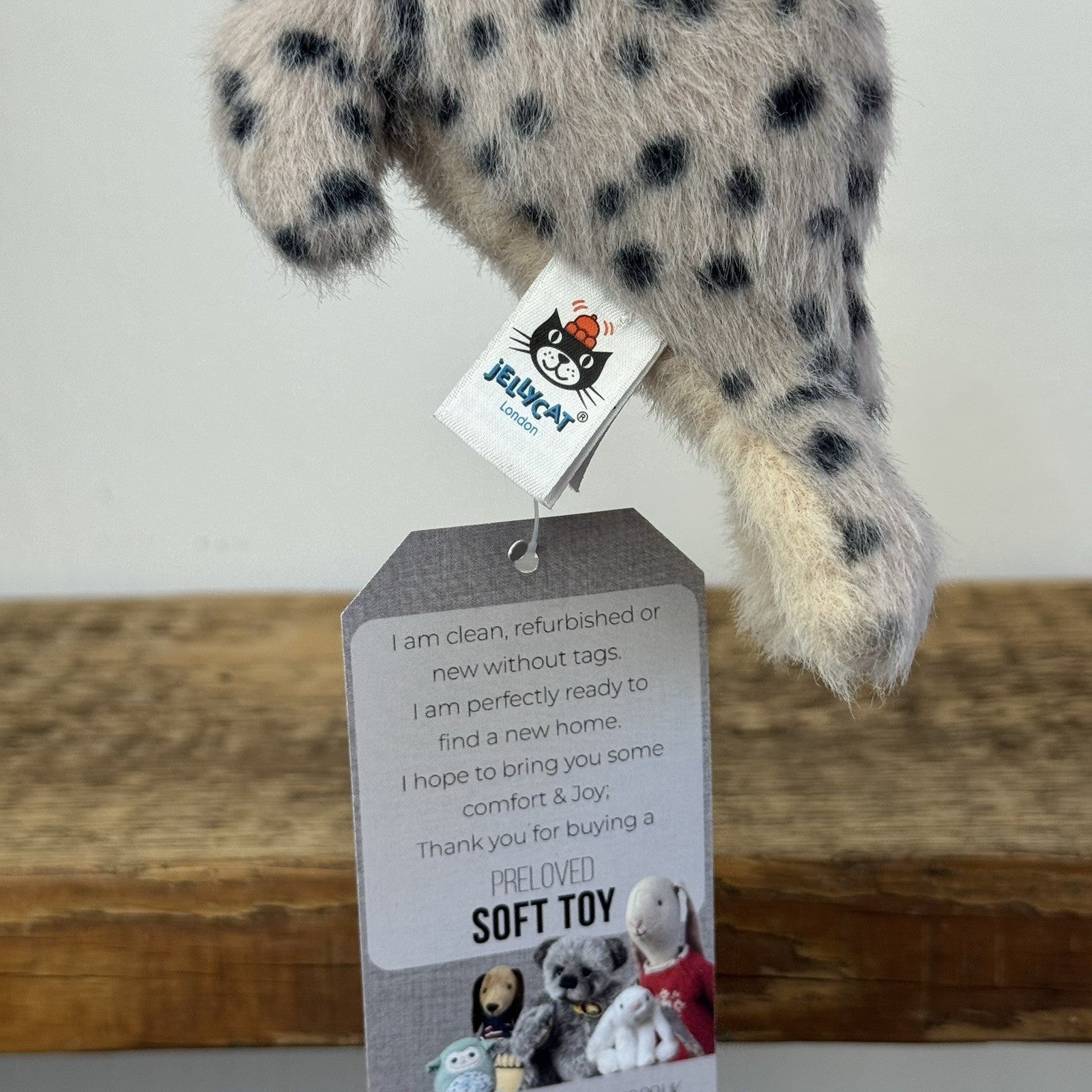 Jellycat Nauticool Spotty Seal - Tiny Fluffy Grey Seal Soft Beanie Pocket Size