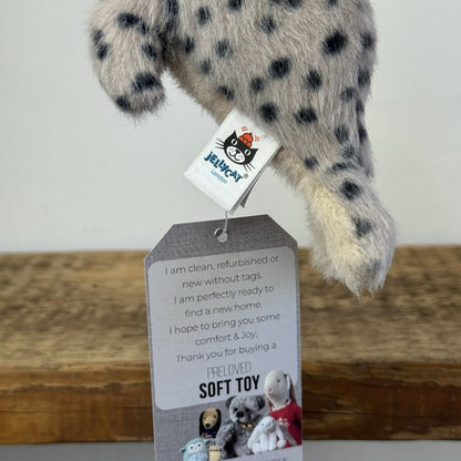 Jellycat Nauticool Spotty Seal - Tiny Fluffy Grey Seal Soft Beanie Pocket Size