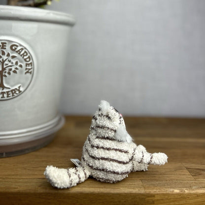 Jellycat Baby Scat Cat Soft Plush Toy Cream Brown Striped 6"