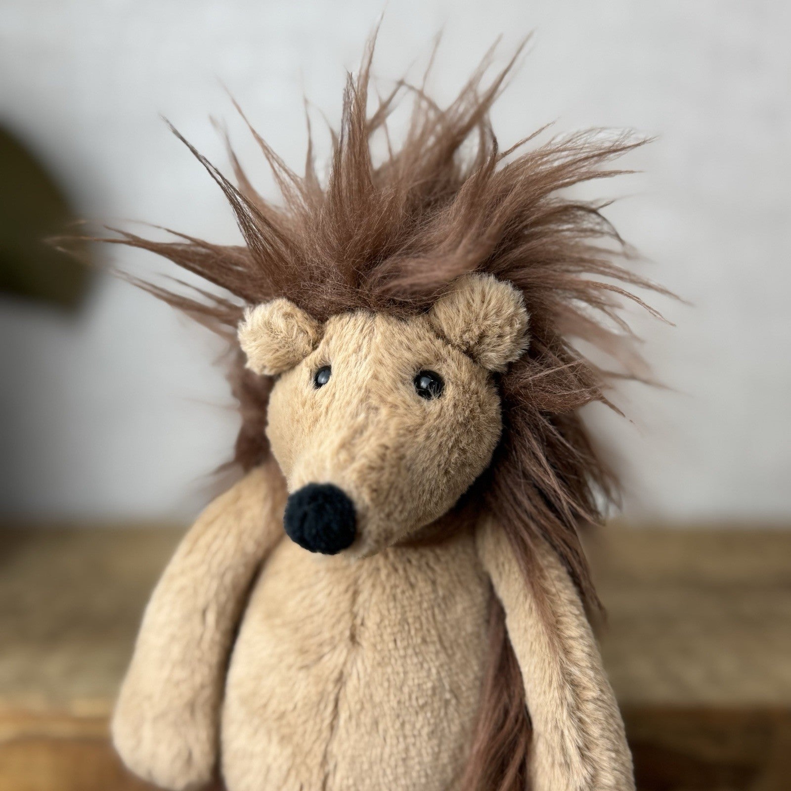 Jellycat Small Spike Hedeghog - Light Brown Beanie Hedgehog Plush New With Tag