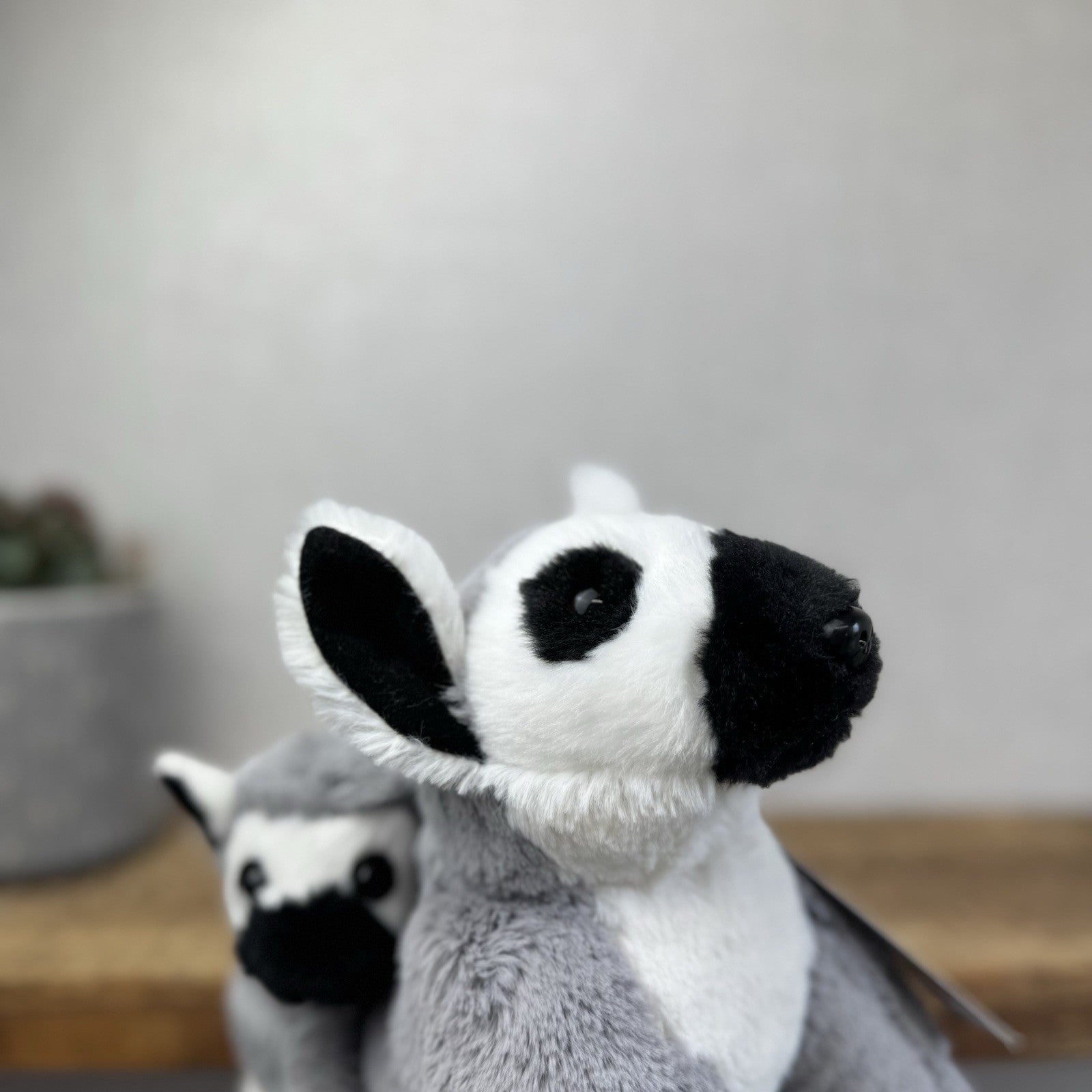 Ark Toys Premier Ring Tailed Lemur Soft Toy With Baby Lemur On Back - NWOT