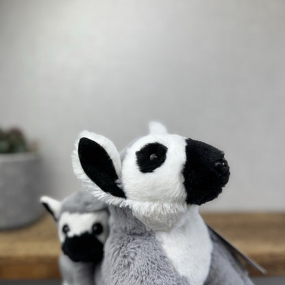 Ark Toys Premier Ring Tailed Lemur Soft Toy With Baby Lemur On Back - NWOT