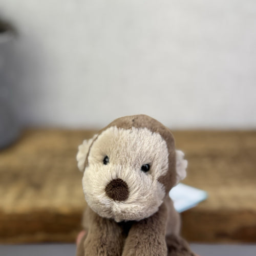 Jellycat Tiny Smudge Monkey - Mini Laying Monkey Beanie Plush New With Tags 6"