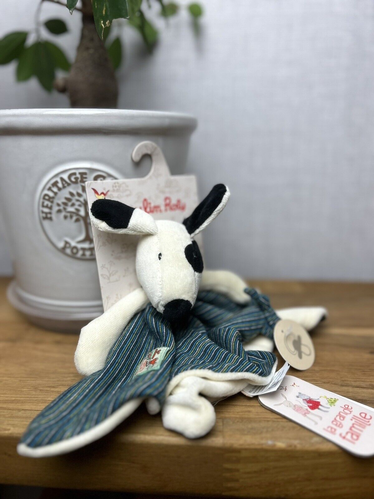Moulin Roty La Grande Famille Plush Julius the Dog Comforter - Soft Toys Soother