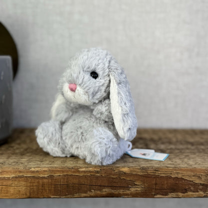 Jellycat Silver Yummy Bunny - Tiny Light Grey Bunny Rabbit New With Tags 6"