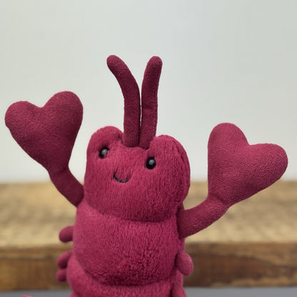 Jellycat Love Me Lobster Small - Retired Lobster Love Claws Cute NWOT 8"