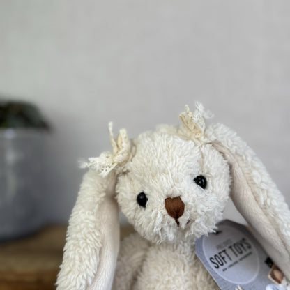 Barbara Bukowski Bears - Small Bukowski Bunny Retired Bow Ears Beanie Plush 12"