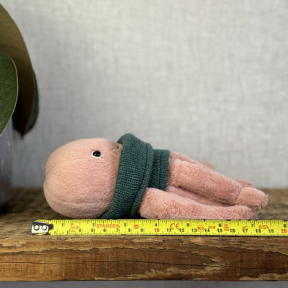 Jellycat Cozy Crew Octopus - Peach Octopus Beanie In A Jumper Cute Retired  5"