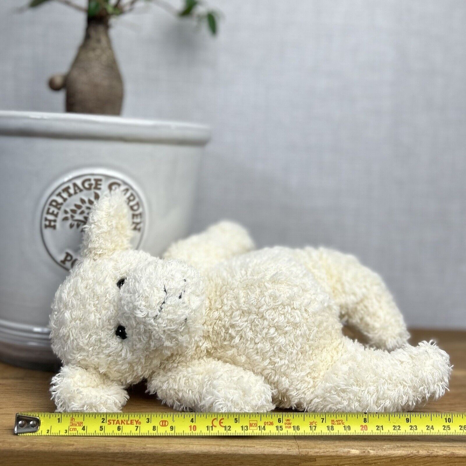 Jellycat Sguidgy Lamb - Small Squidgy Lamb - Vintage Small Curly Fur Lamb 10"