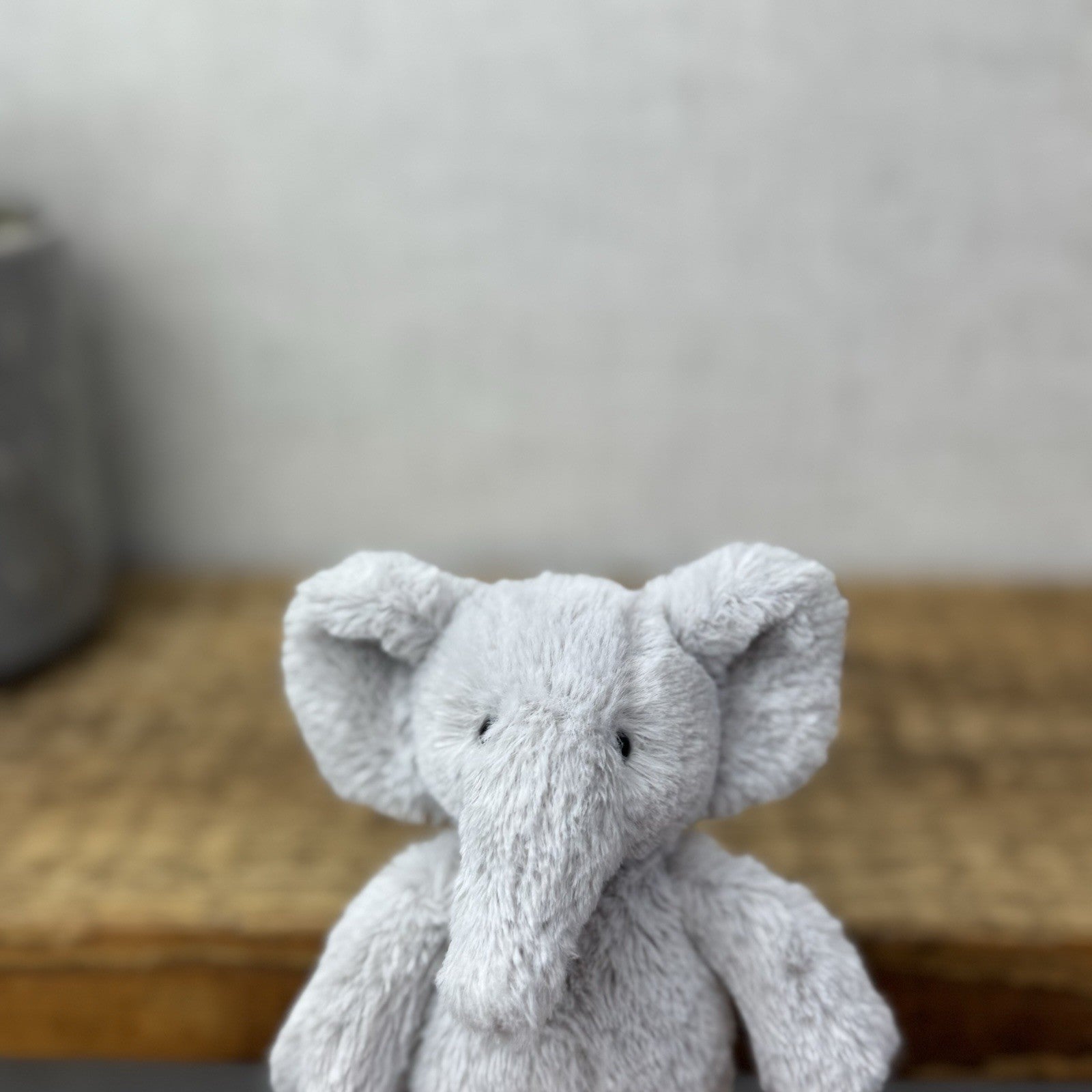 The Little White Company Tiny Bashful Grey Elephant - Mini Elephant (Jellycat) 