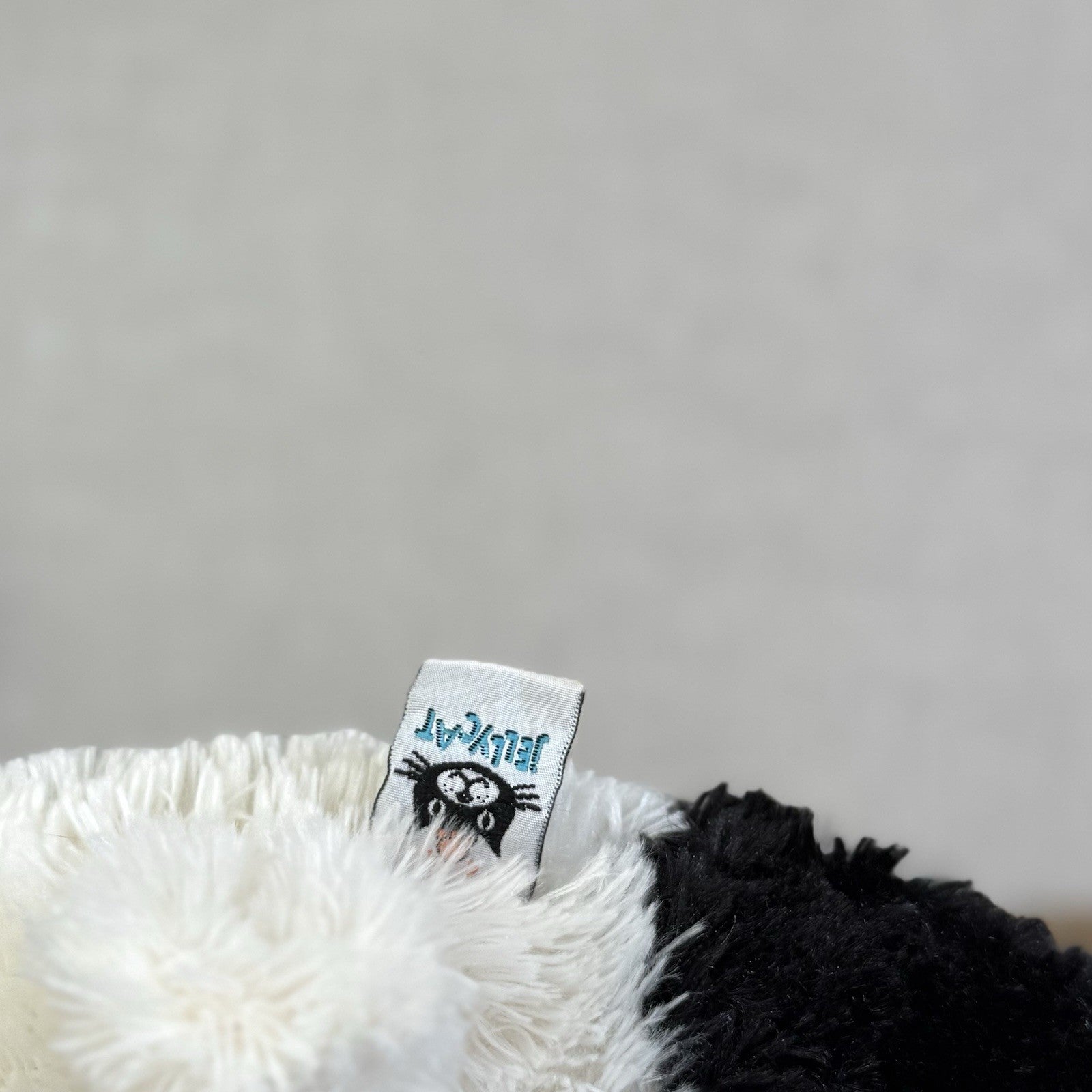 Jellycat Medium Truffles Panda Black White Soft Panda Cushion Vintage Plush 14”