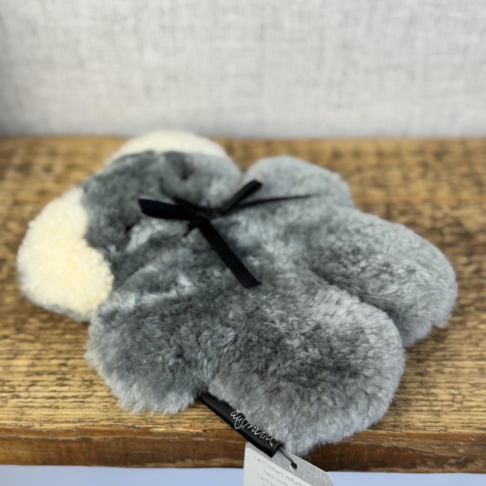 Flat Out Australia Koala Flat Teddy Bear Sheep Fur Baby Teddy Comforter Lovey 8”
