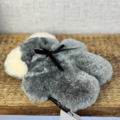 Flat Out Australia Koala Flat Teddy Bear Sheep Fur Baby Teddy Comforter Lovey 8”