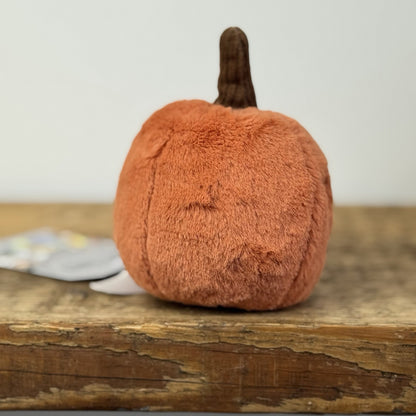 Jellycat OOky Pumpkin - Mini Halloween Pumpkin Plush Beanie NWOT 5"