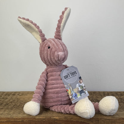 Jellycat Pink Cordy Roy Baby Bunny - Small Pink Beanie Corduroy Bunny Rabbit 12"