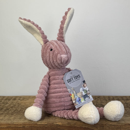 Jellycat Pink Cordy Roy Baby Bunny - Small Pink Beanie Corduroy Bunny Rabbit 12"
