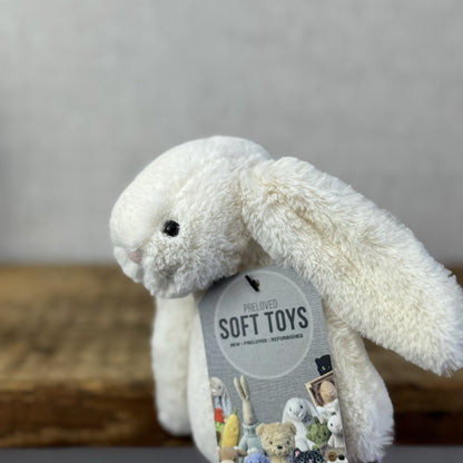 Jellycat Small Bashful Cream Bunny Rabbit - Small Off White Rabbi Plush 8"