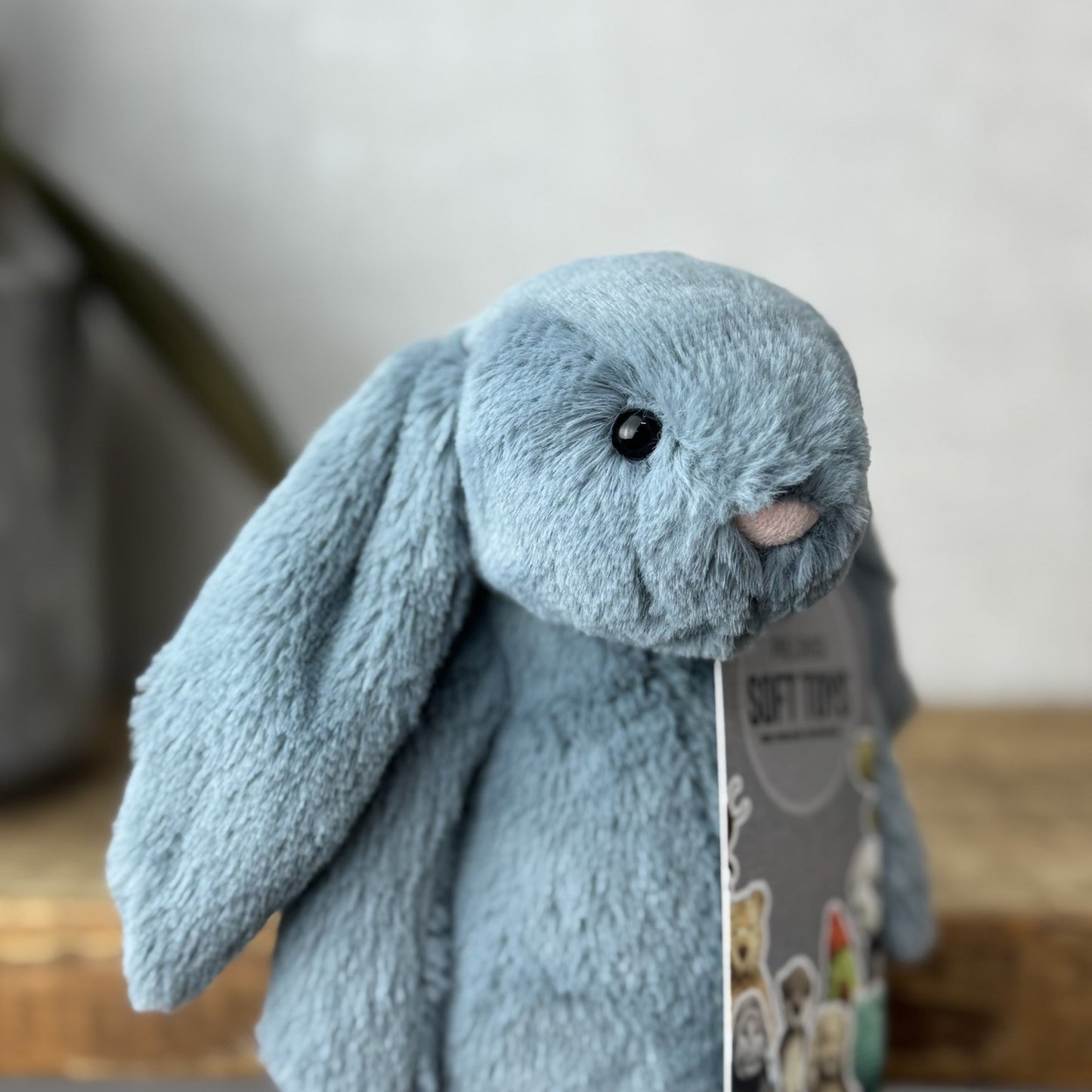 Jellycat Small Dusky Blue Bashful Bunny - Small Grey/Blue Rabbit Bunny 8"