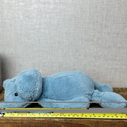 Jellycat Medium Bashful Hippo - Retired Blue/Aqua Colour Hippo Soft Toy 12"