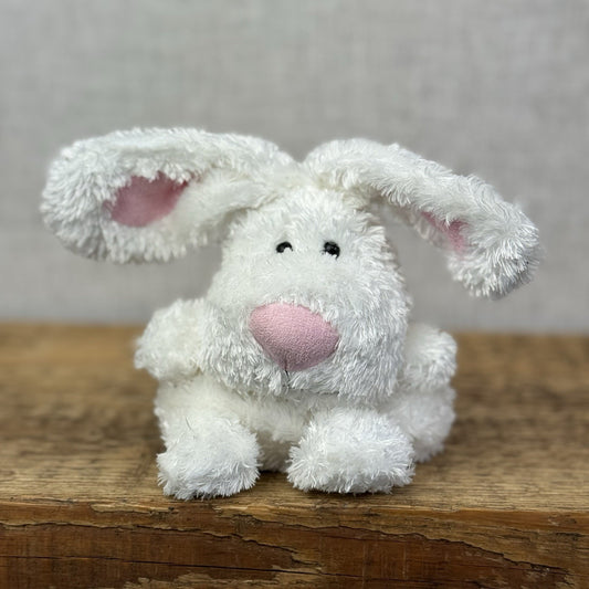 Russ Berrie Luvvies - Liz Bunny Beanie - Pudding Beanie Soft Toy Tiny 4”