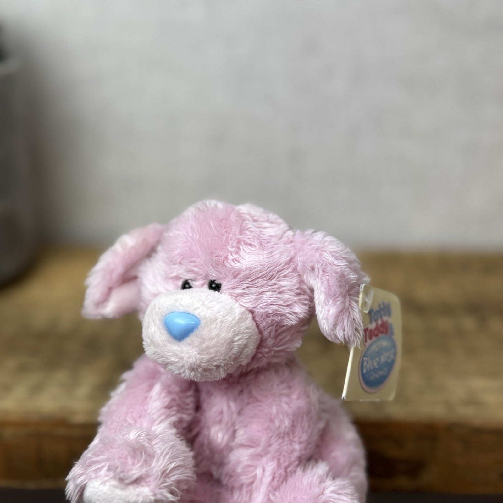 Blue Nose Friends - Tatty Puppy - Pink Fluffy Puppy Retired New With Tags 5"