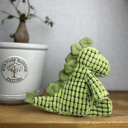 Jellycat Doppy Dino - Cordy Dino Small - Black & Green 10” (version 2)