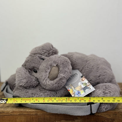 Jellycat Huggady Dog Rucksack - New Without Tags Grey Dog Bag Rare Retired NWOT