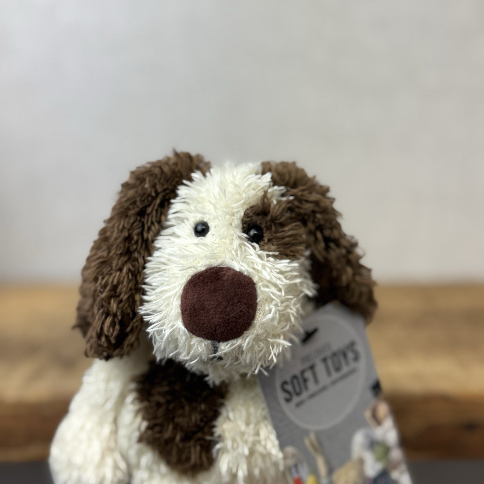 Jellycat Bunglie Tot Dylan Dog - Small Bunglie Puppy Beanie Vintage NWOT 7"