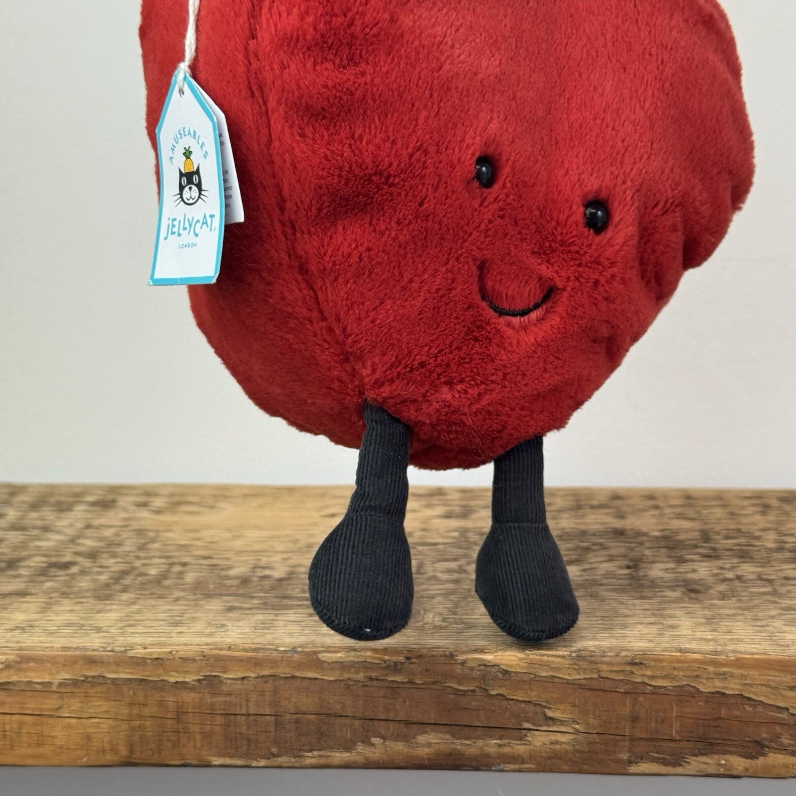 Jellycat Amuseable Heart Bag - Red  Heart Jellycat Bag Soft Plush Collectible 8"