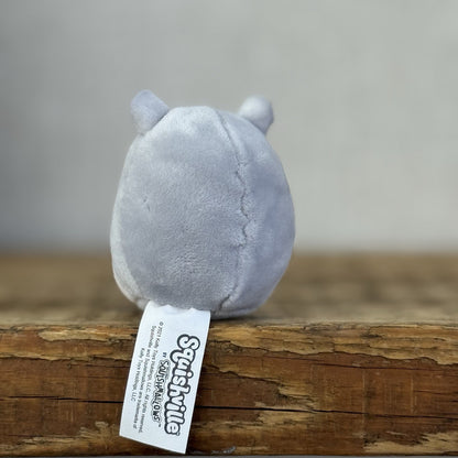 Squishmallow Squishville - Benedict Grey Tiny Hippo Squish Squishmallow 2” (#2)