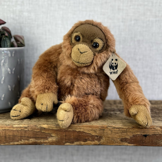 WWF Anna Club Plush - Orangutan Endangered Species Soft Toy Monkey Medium 10"