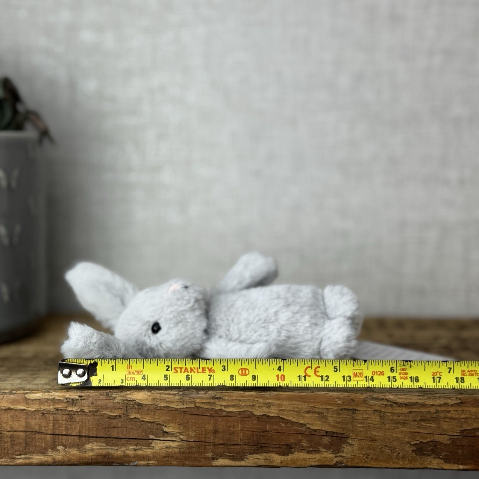 Jellycat Tiny Fluffy Silver Bunny - Tiny Fluffy Bunny Selfridges Exclusive 5”