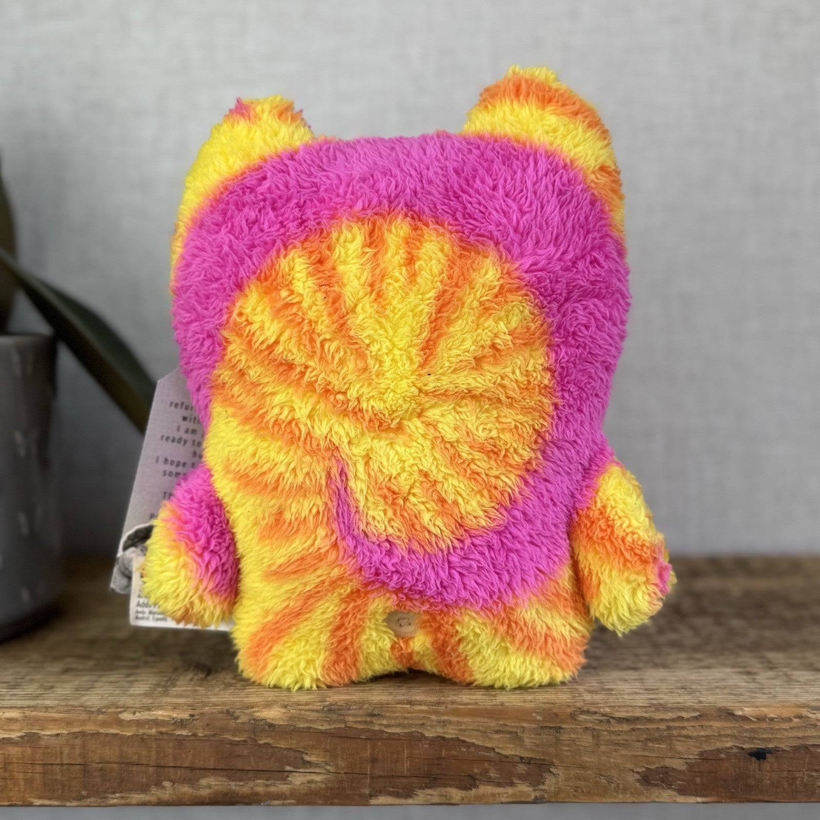 Fuggler Old Tooth Tie Dye Fuggler - Lab Misfits Funny Ugly Monster Pink/yellow