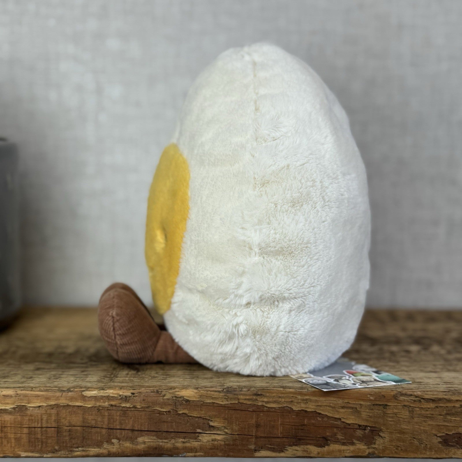 Jellycat Large Amuseable Egg - Large Smiling Egg Plush Beanie Retired 10"