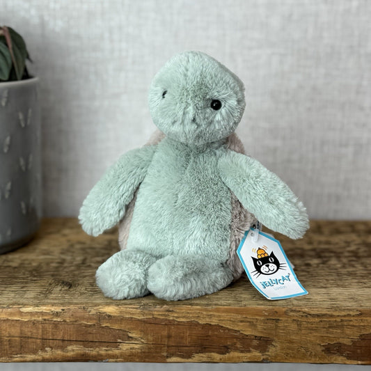 Jellycat Small Bashful Turtle - Small Beanie Light Green Tortoise With Tags 8"