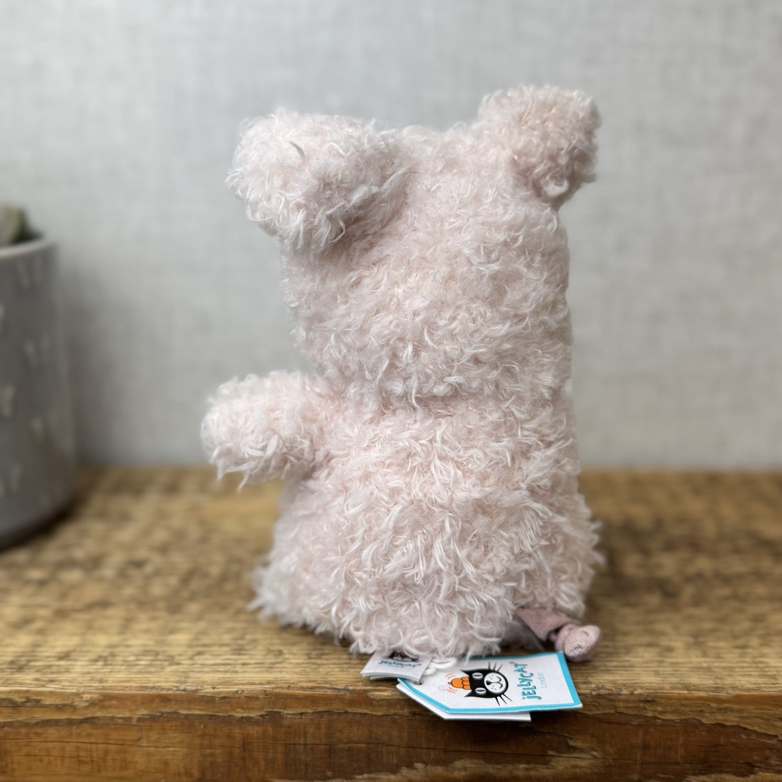 Jellycat Little Pig - Fluffy Pink Piglet Soft Toy Small Curly Fur Retired 7"